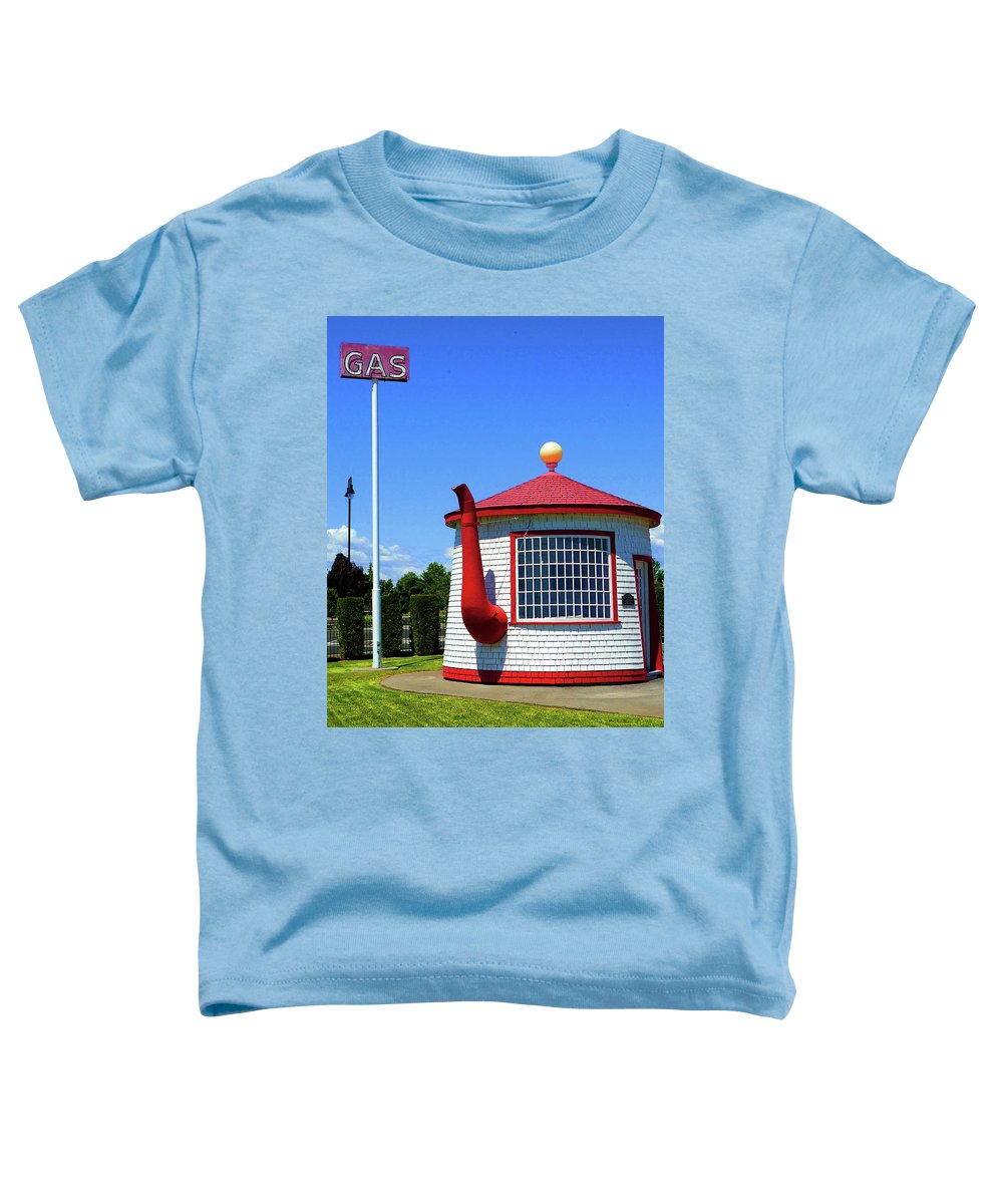 Historic Teapot Dome Service Station - Toddler T-Shirt - Fry1Productions
