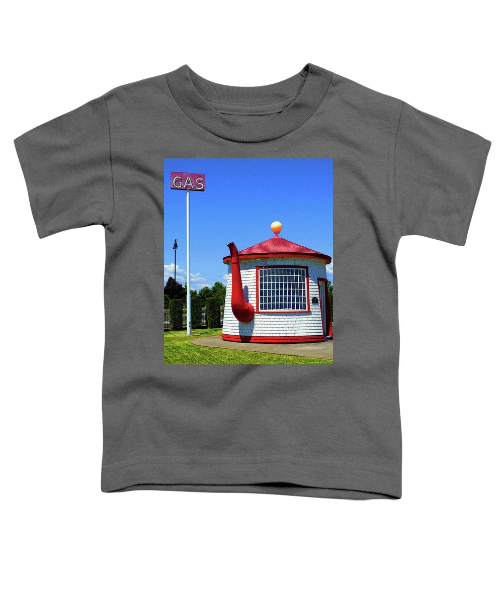 Historic Teapot Dome Service Station - Toddler T-Shirt - Fry1Productions