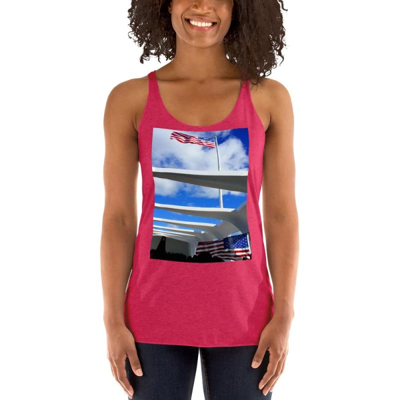 In Solemn Remembrance Forever - Women's Racerback Tank Top - Fry1Productions