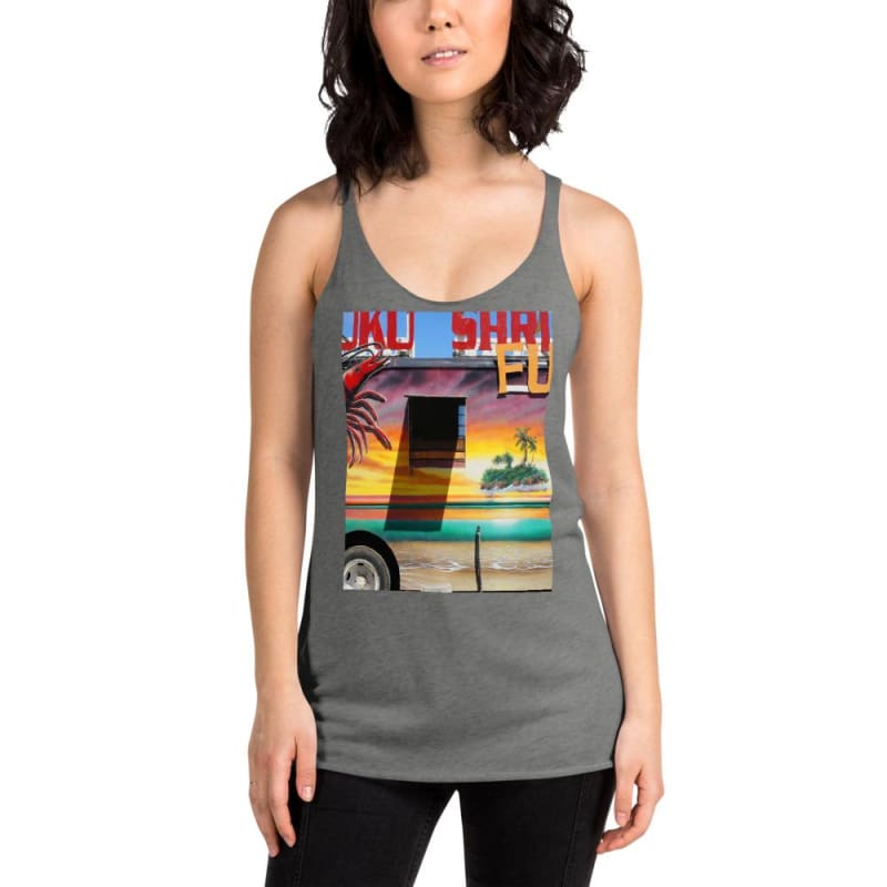 Island Love - Women's Racerback Tank Top - Fry1Productions