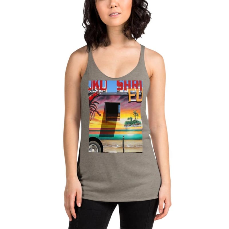 Island Love - Women's Racerback Tank Top - Fry1Productions
