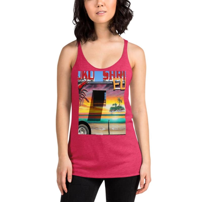 Island Love - Women's Racerback Tank Top - Fry1Productions