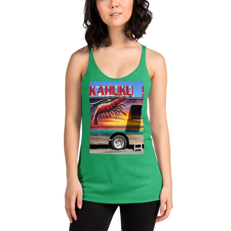 Kahuku Kai - Women's Racerback Tank Top - Fry1Productions