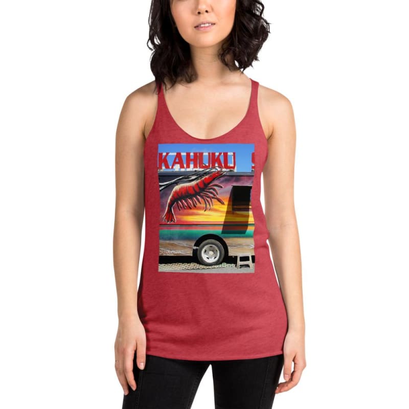Kahuku Kai - Women's Racerback Tank Top - Fry1Productions
