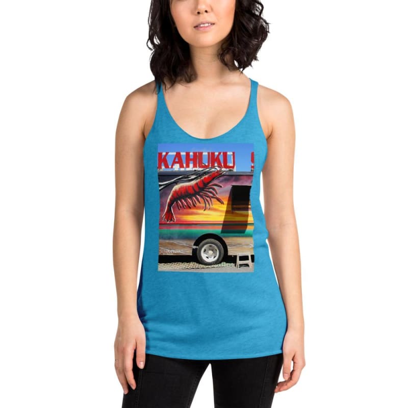 Kahuku Kai - Women's Racerback Tank Top - Fry1Productions