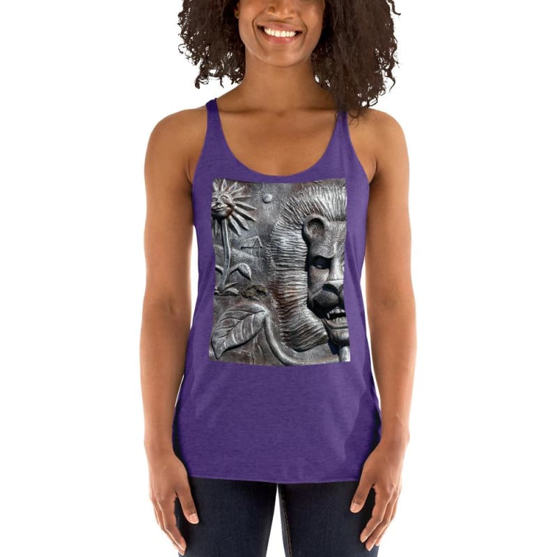 Lion's Friends Forever V2 - Women's Racerback Tank Top - Fry1Productions