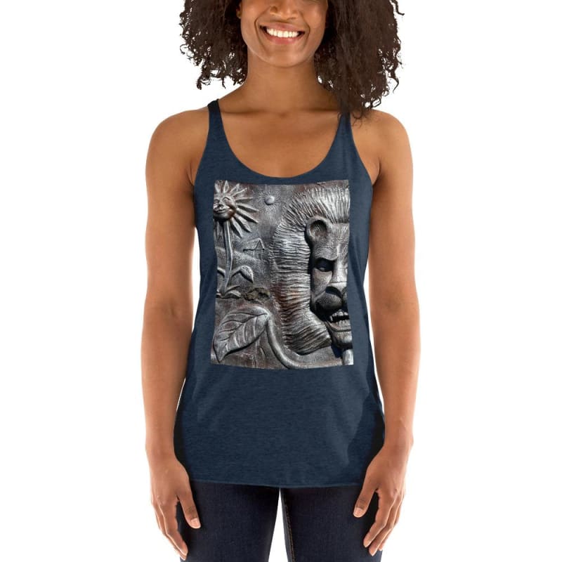 Lion's Friends Forever V2 - Women's Racerback Tank Top - Fry1Productions