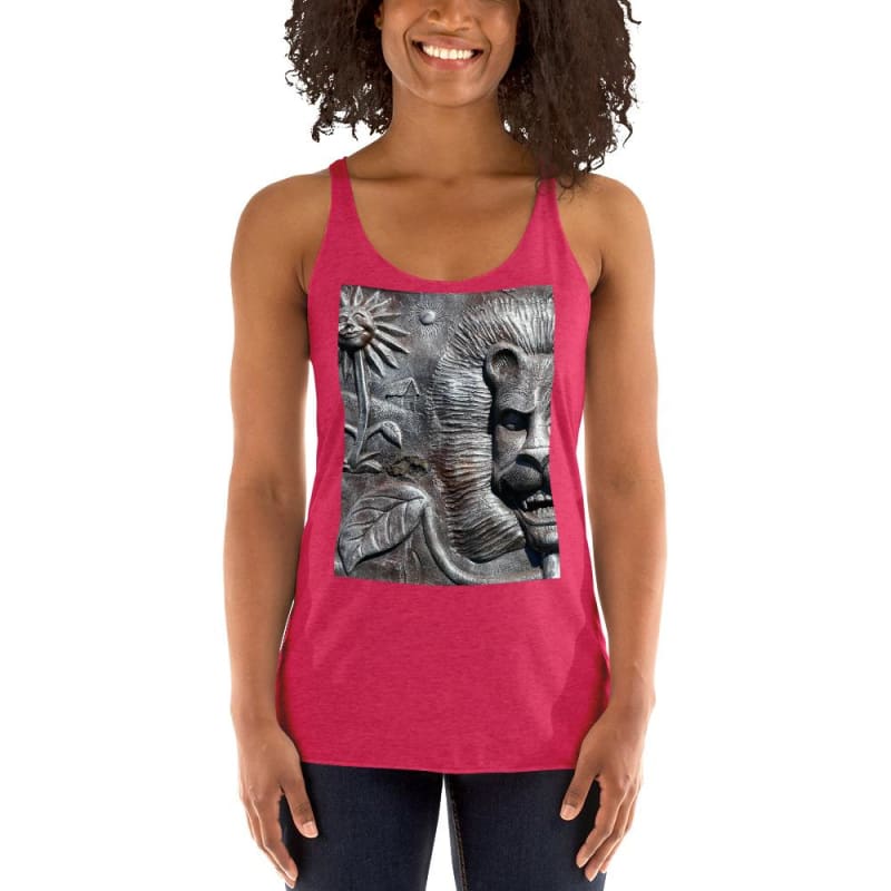 Lion's Friends Forever V2 - Women's Racerback Tank Top - Fry1Productions
