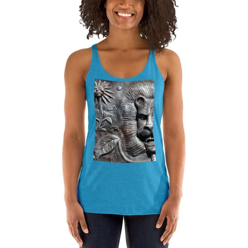 Lion's Friends Forever V2 - Women's Racerback Tank Top - Fry1Productions