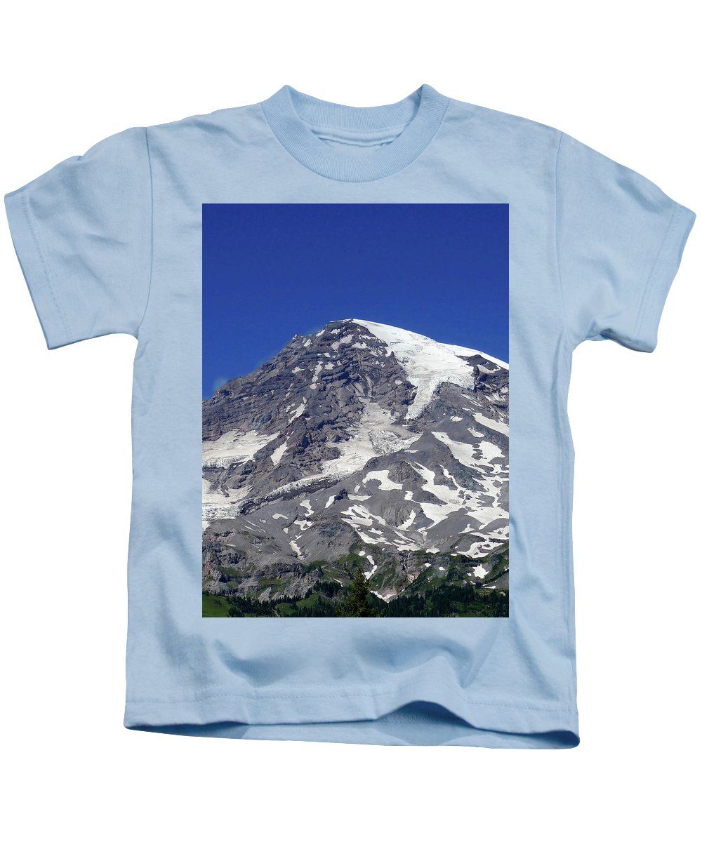 "Majestic Mt. Rainier" - Kids T-Shirt - Fry1Productions