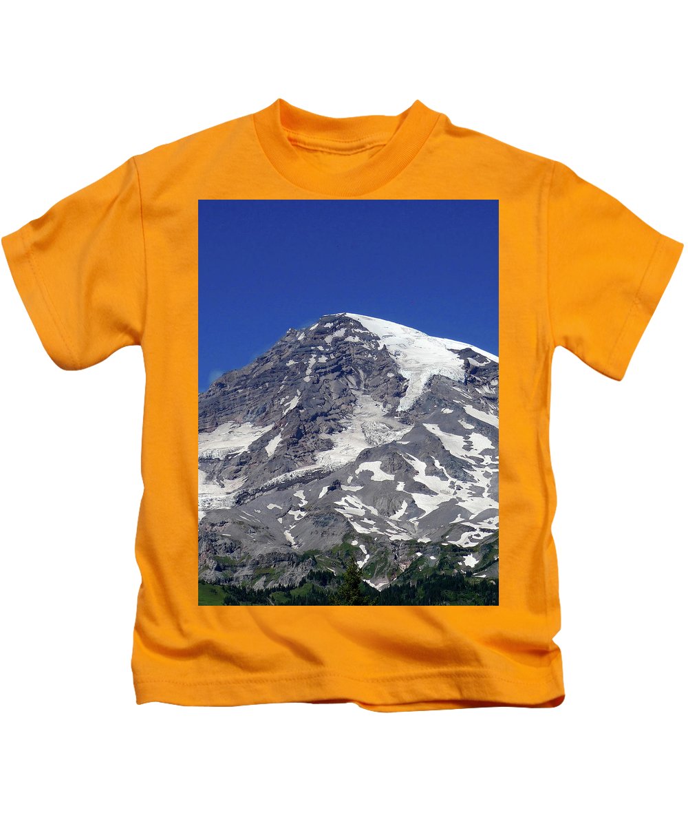 "Majestic Mt. Rainier" - Kids T-Shirt - Fry1Productions