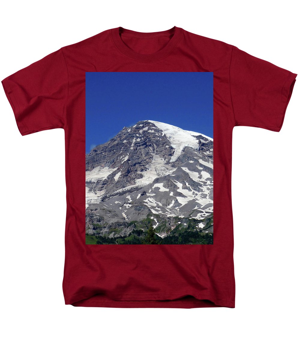 Majestic Mt. Rainier - Men's T-Shirt (Regular Fit) - Fry1Productions