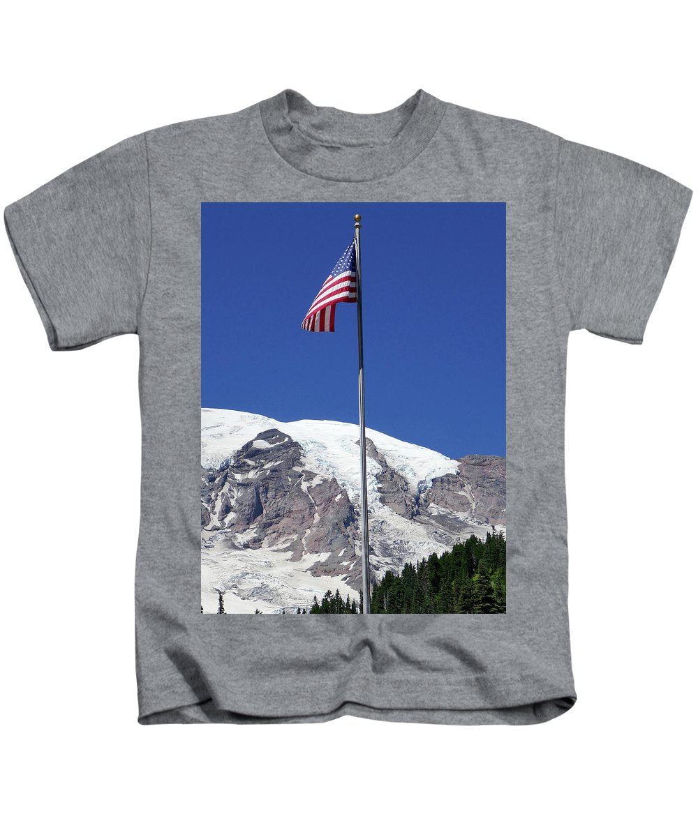 "Patriotic Rainier" - Kids T-Shirt - Fry1Productions