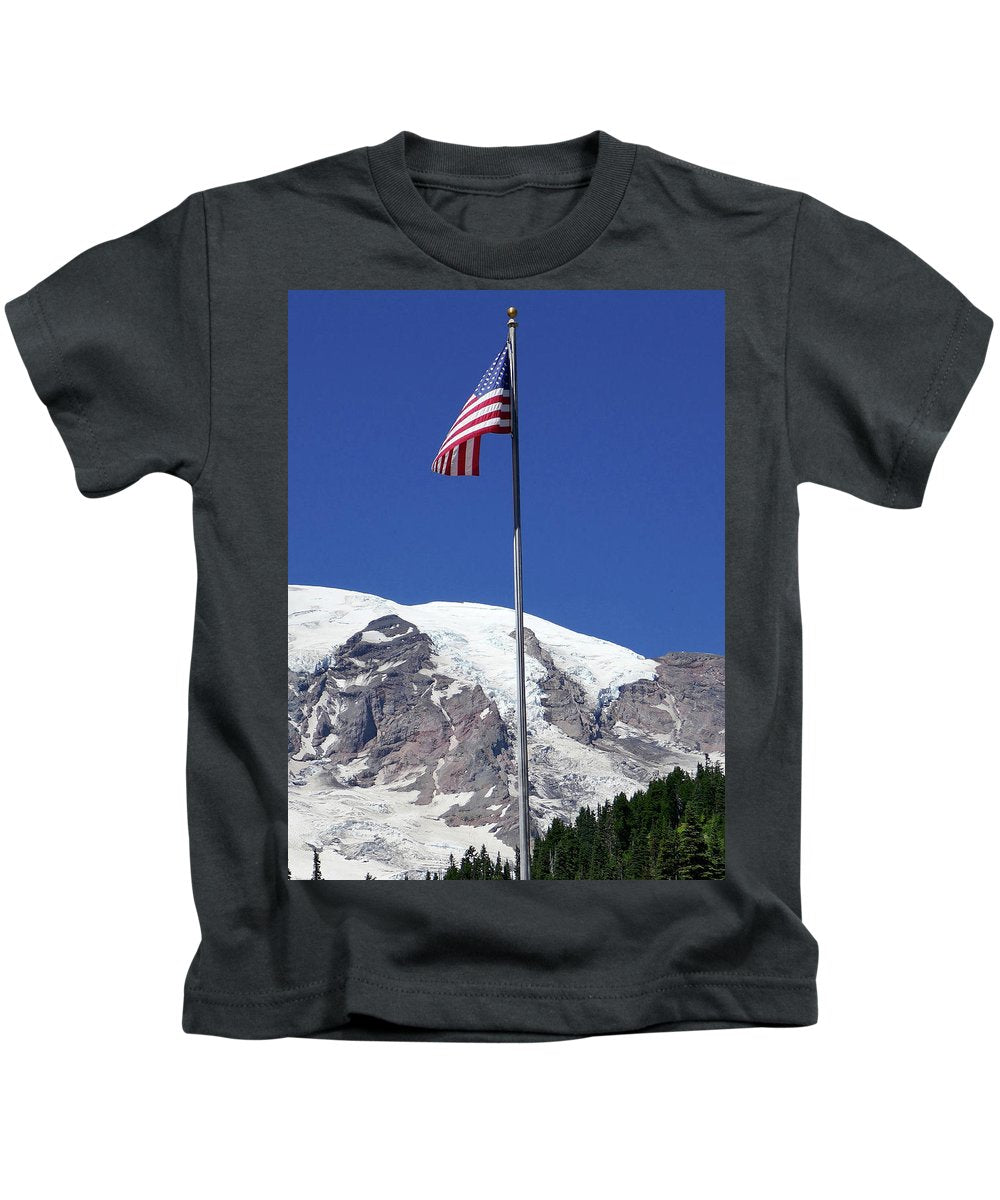 "Patriotic Rainier" - Kids T-Shirt - Fry1Productions