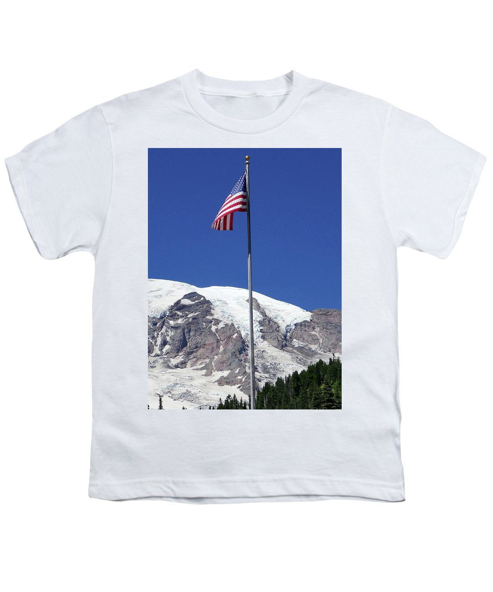 Patriotic Rainier - Youth T-Shirt - Fry1Productions