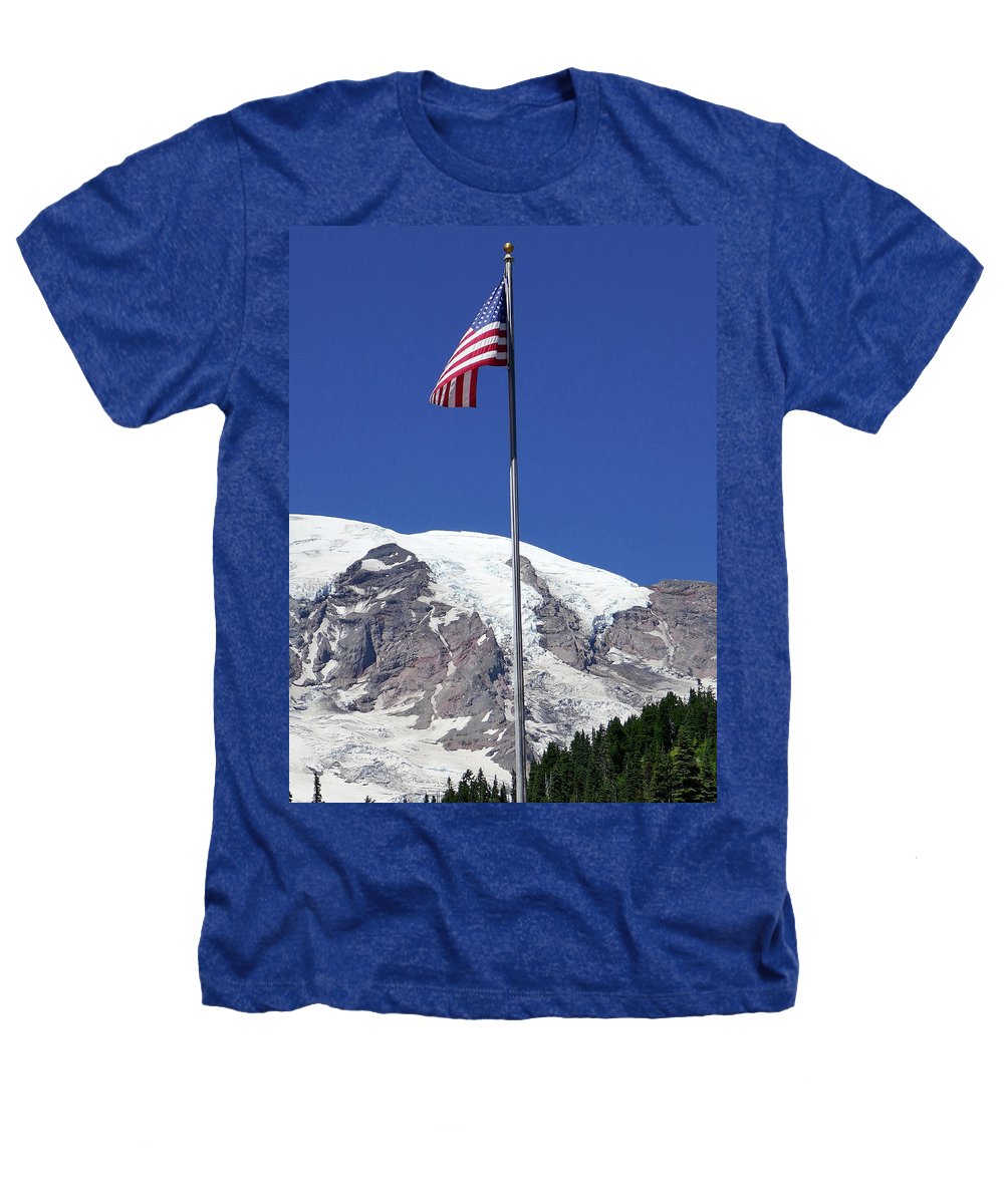 Patriotic Rainier - Heathers T-Shirt - Fry1Productions