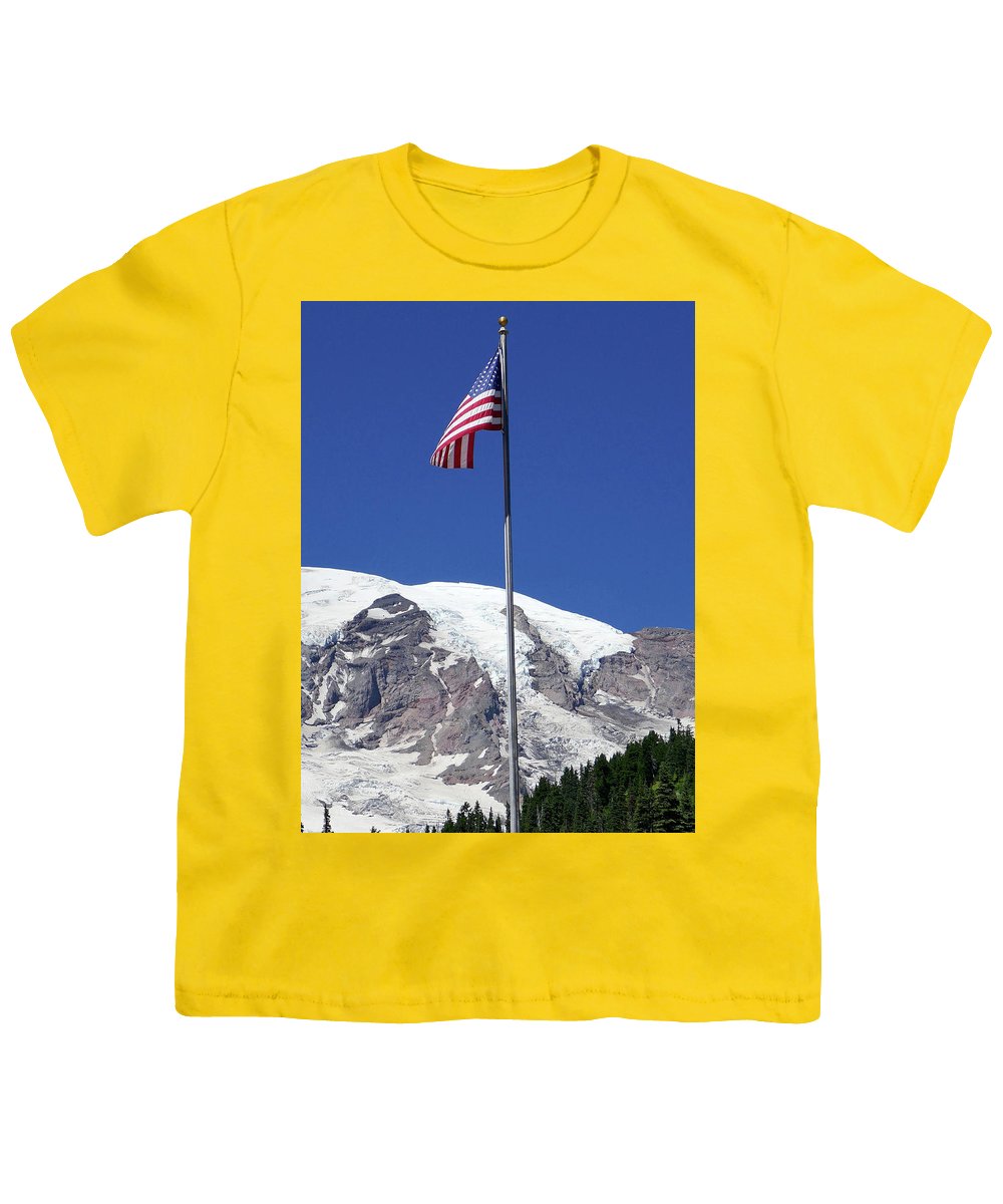 Patriotic Rainier - Youth T-Shirt - Fry1Productions