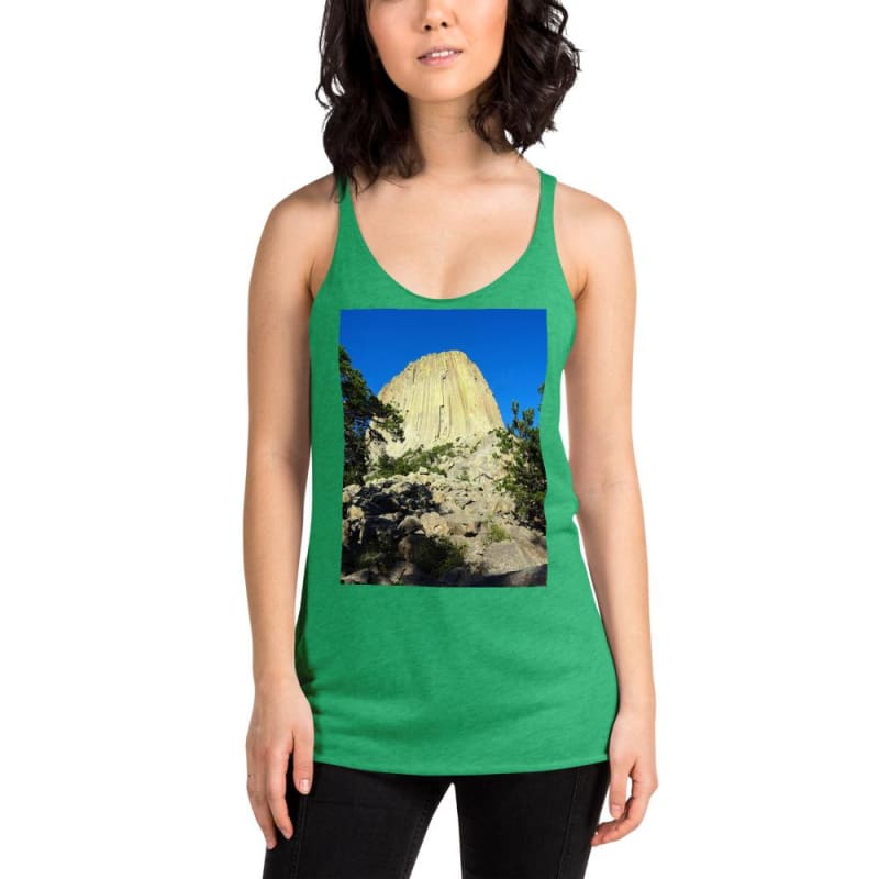 Reaching Heaven - Women's Racerback Tank Top - Fry1Productions