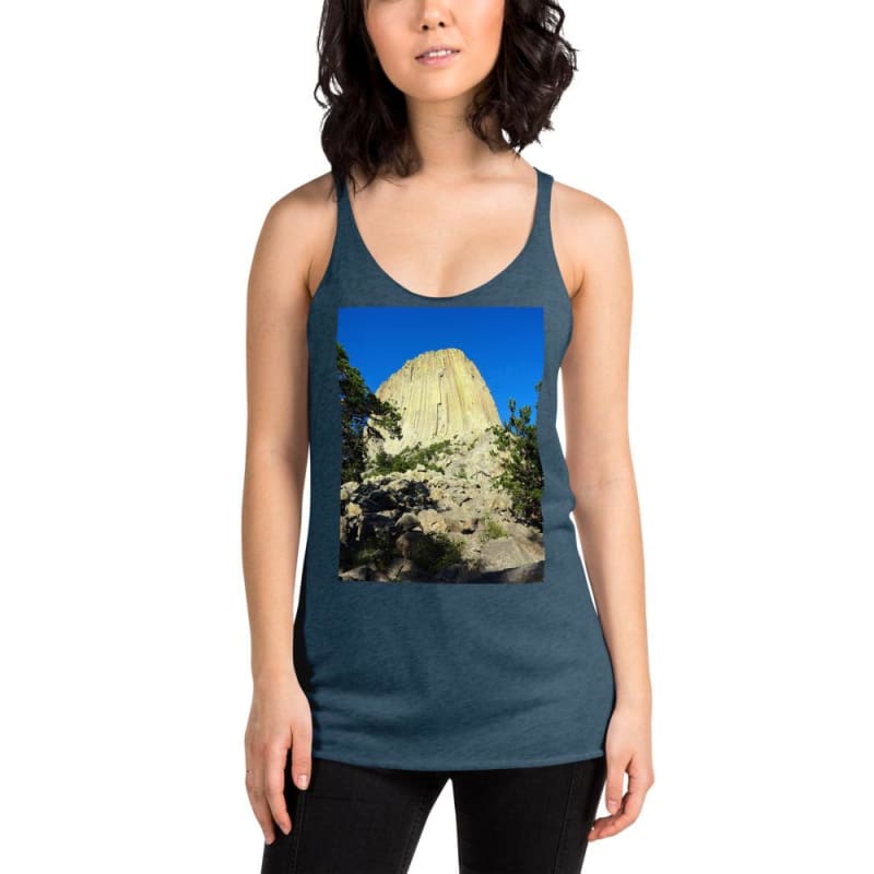 Reaching Heaven - Women's Racerback Tank Top - Fry1Productions