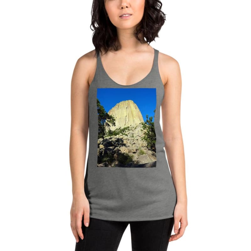 Reaching Heaven - Women's Racerback Tank Top - Fry1Productions