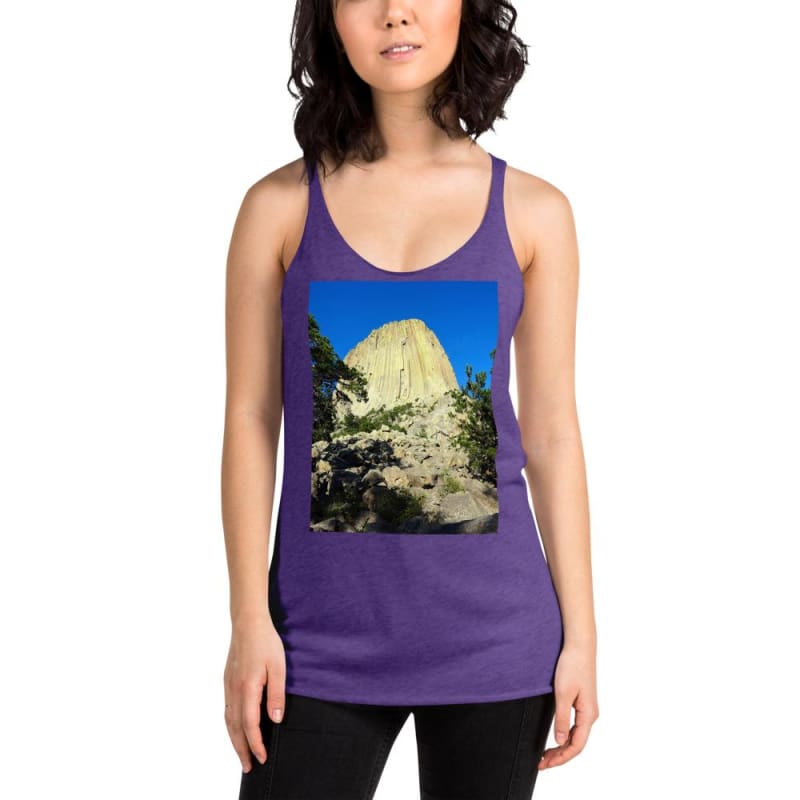 Reaching Heaven - Women's Racerback Tank Top - Fry1Productions