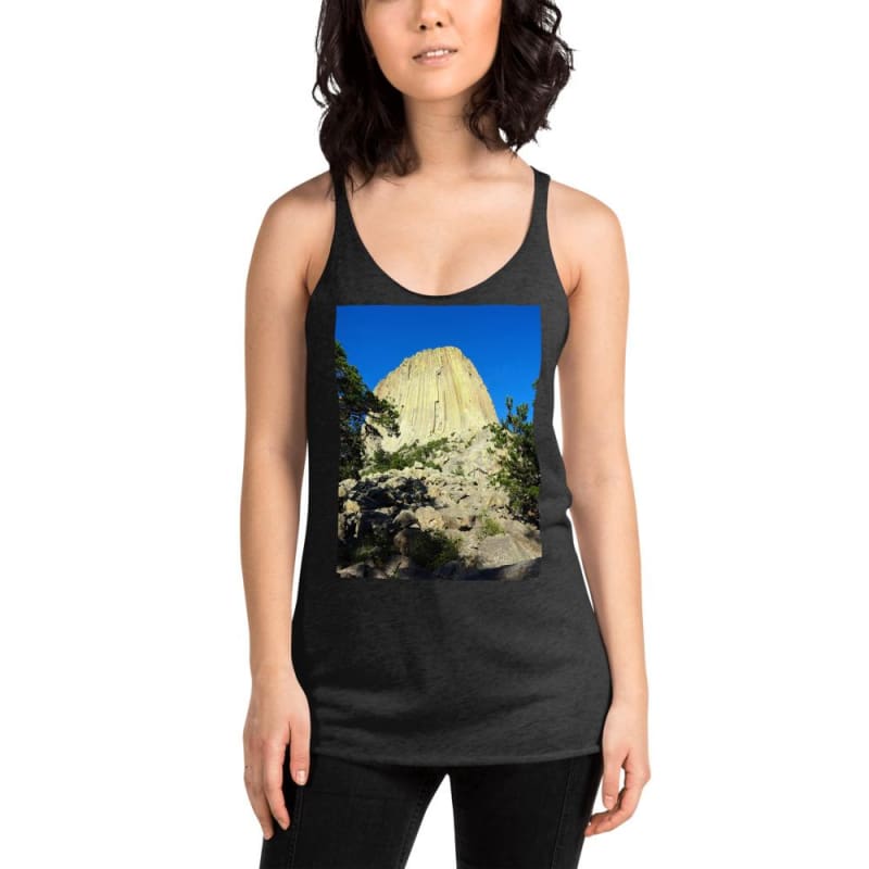 Reaching Heaven - Women's Racerback Tank Top - Fry1Productions