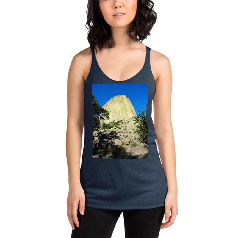 Reaching Heaven - Women's Racerback Tank Top - Fry1Productions