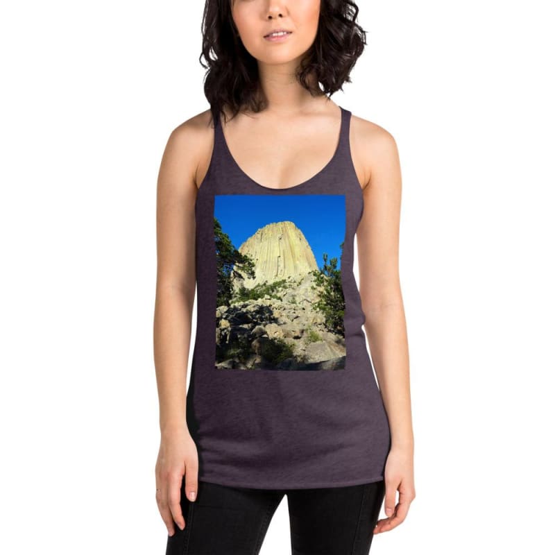 Reaching Heaven - Women's Racerback Tank Top - Fry1Productions