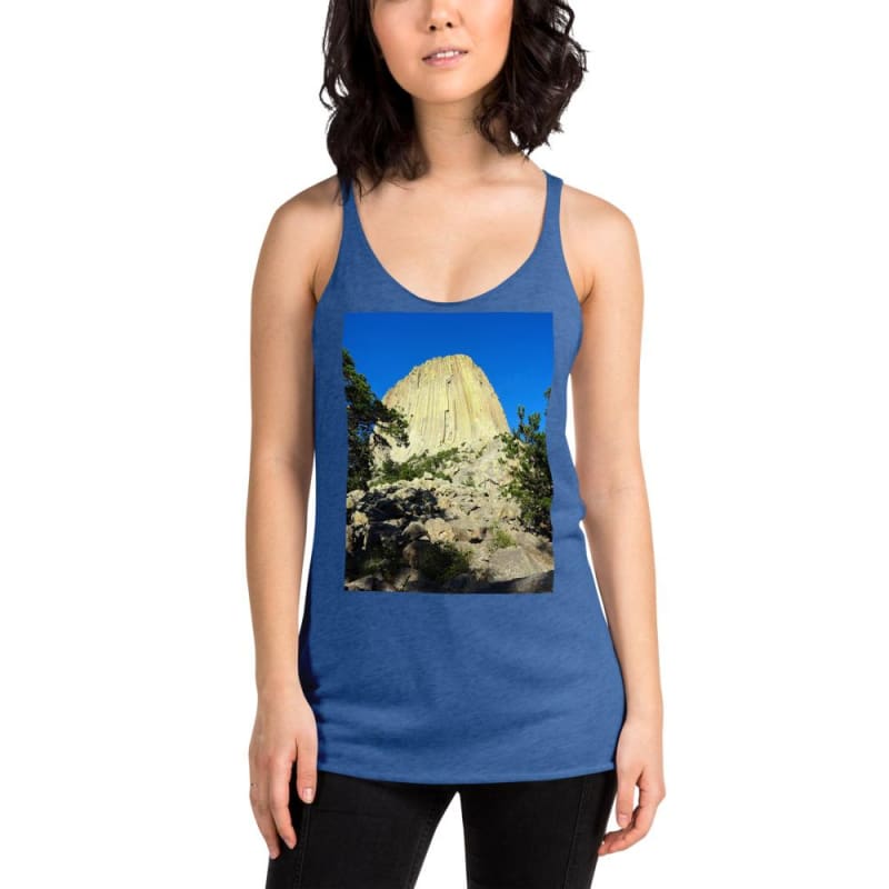 Reaching Heaven - Women's Racerback Tank Top - Fry1Productions
