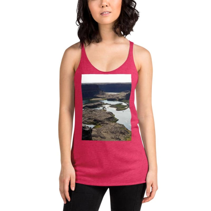 Reminisce of Ancient Thunder - Women's Racerback Tank Top - Fry1Productions
