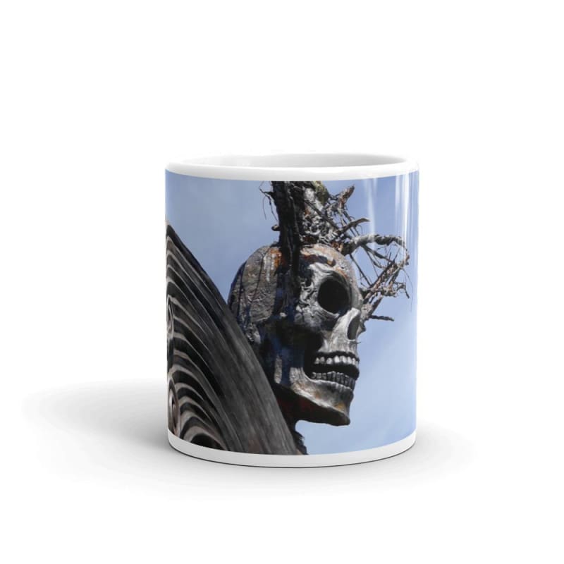 Skull Warrior - 11 oz and 15 oz Ceramic Coffee Mugs - Fry1Productions