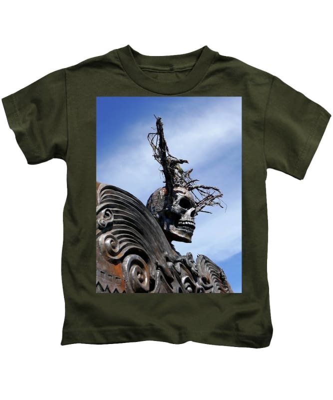 "Skull Warrior"- Kids T-Shirt - Fry1Productions