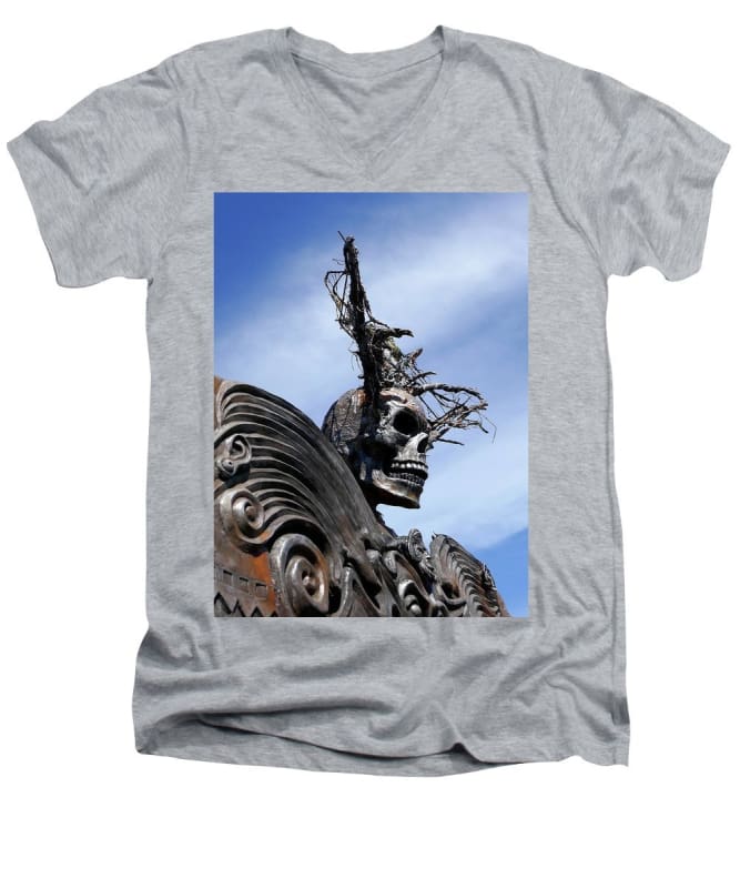 "Skull Warrior" - Men's V-Neck T-Shirt - Fry1Productions