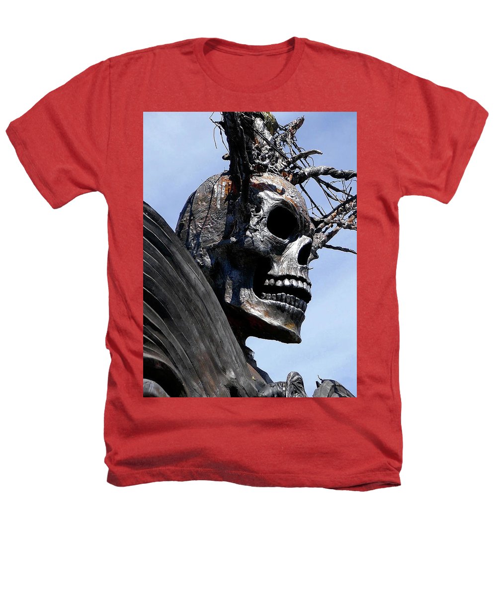 Skull Warrior - Heathers T-Shirt - Fry1Productions
