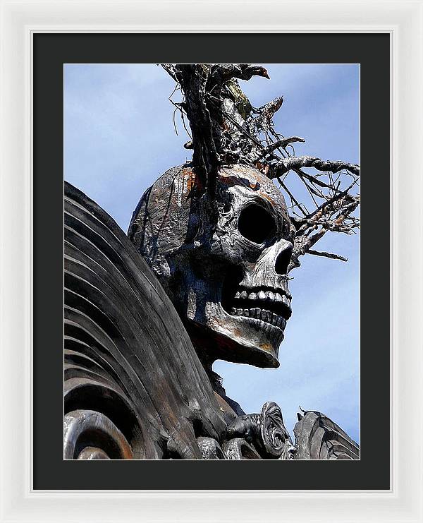 Skull Warrior - Framed Print - Fry1Productions