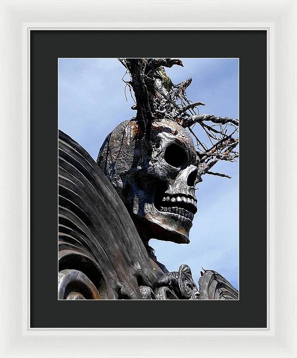 Skull Warrior - Framed Print - Fry1Productions