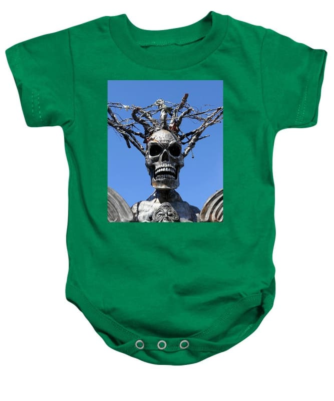 "Skull Warrior Stare" - Baby Onesie - Fry1Productions