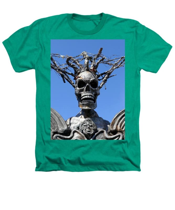 "Skull Warrior Stare" - Heathers T-Shirt - Fry1Productions