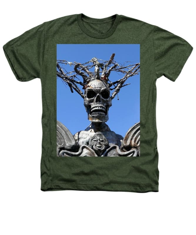 "Skull Warrior Stare" - Heathers T-Shirt - Fry1Productions