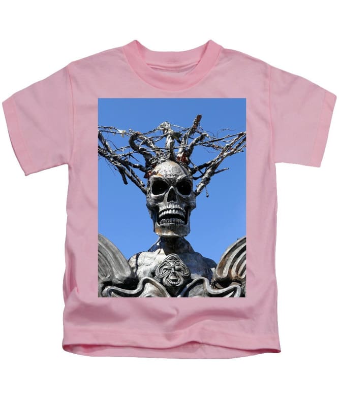 "Skull Warrior Stare" - Kids T-Shirt - Fry1Productions