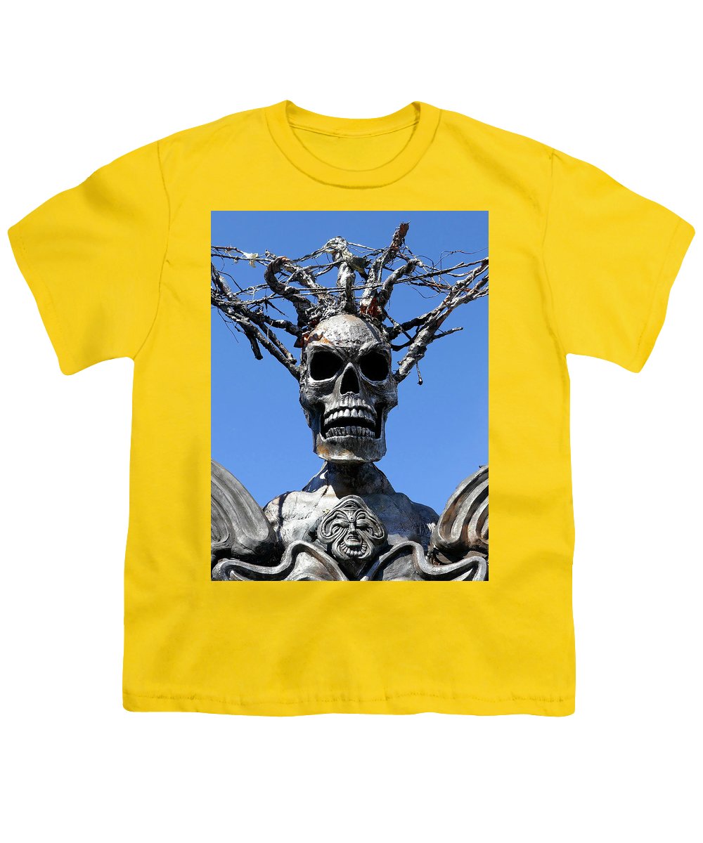 Skull Warrior Stare - Youth T-Shirt - Fry1Productions