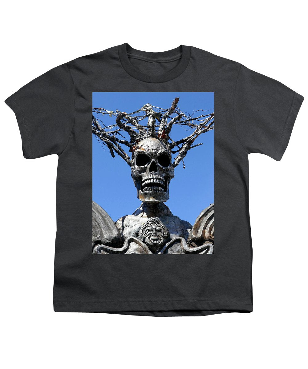 Skull Warrior Stare - Youth T-Shirt - Fry1Productions