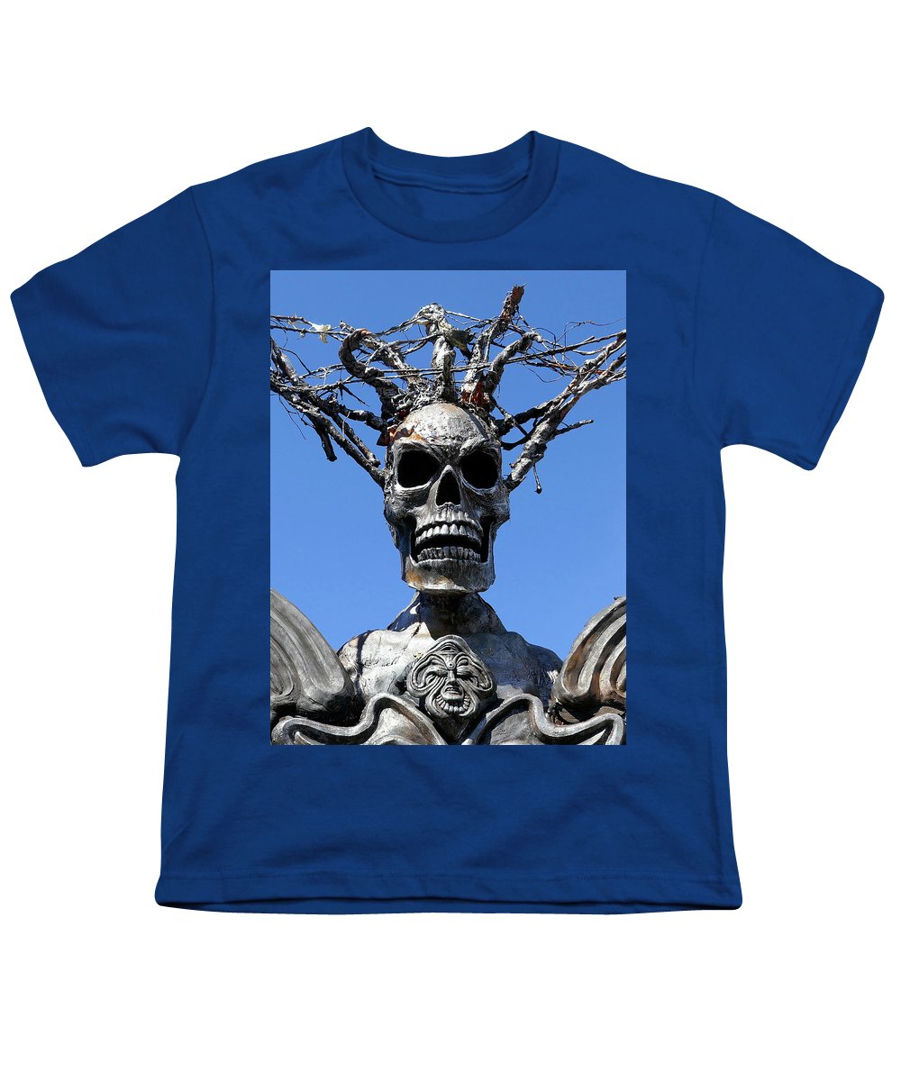 Skull Warrior Stare - Youth T-Shirt - Fry1Productions