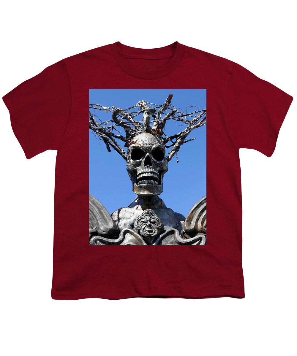 Skull Warrior Stare - Youth T-Shirt - Fry1Productions
