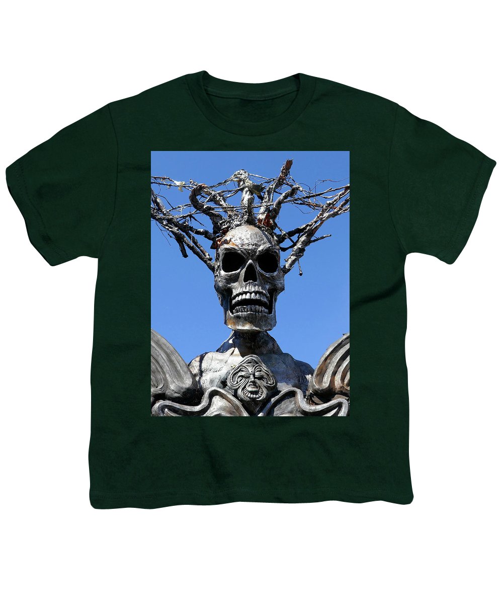 Skull Warrior Stare - Youth T-Shirt - Fry1Productions