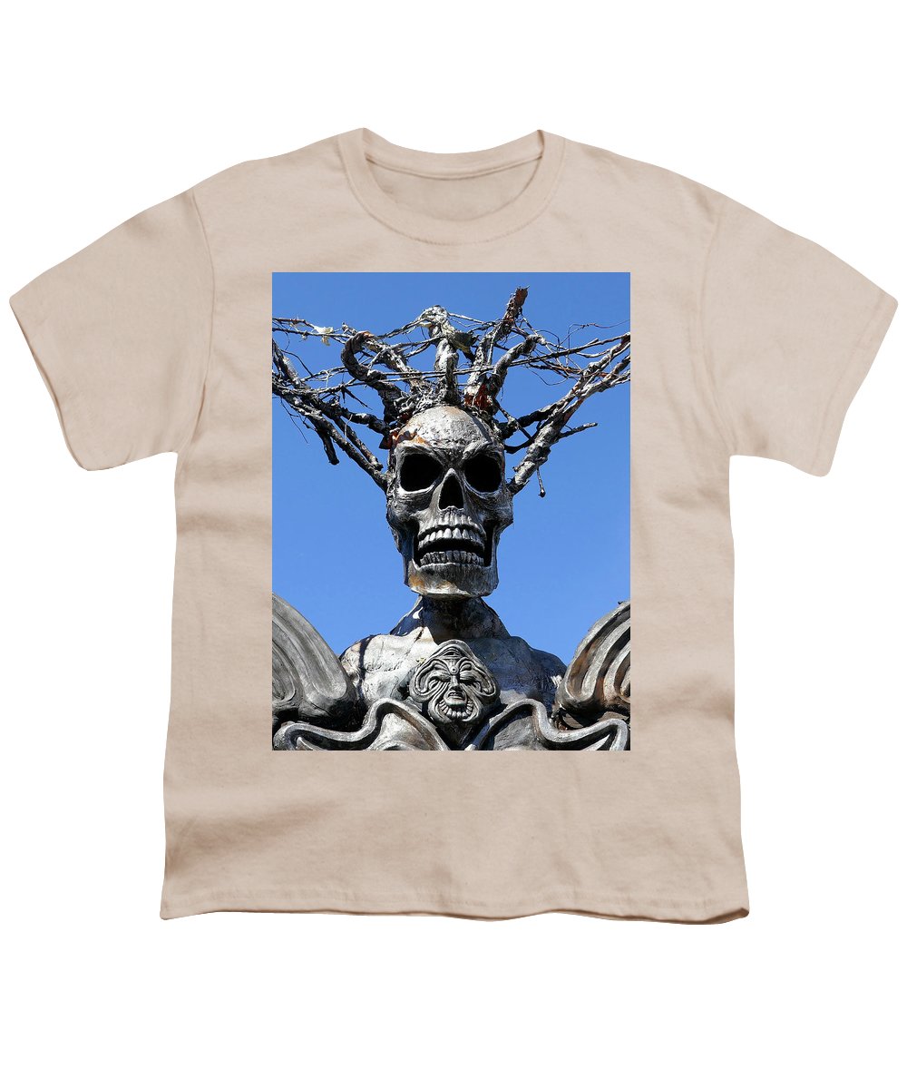 Skull Warrior Stare - Youth T-Shirt - Fry1Productions