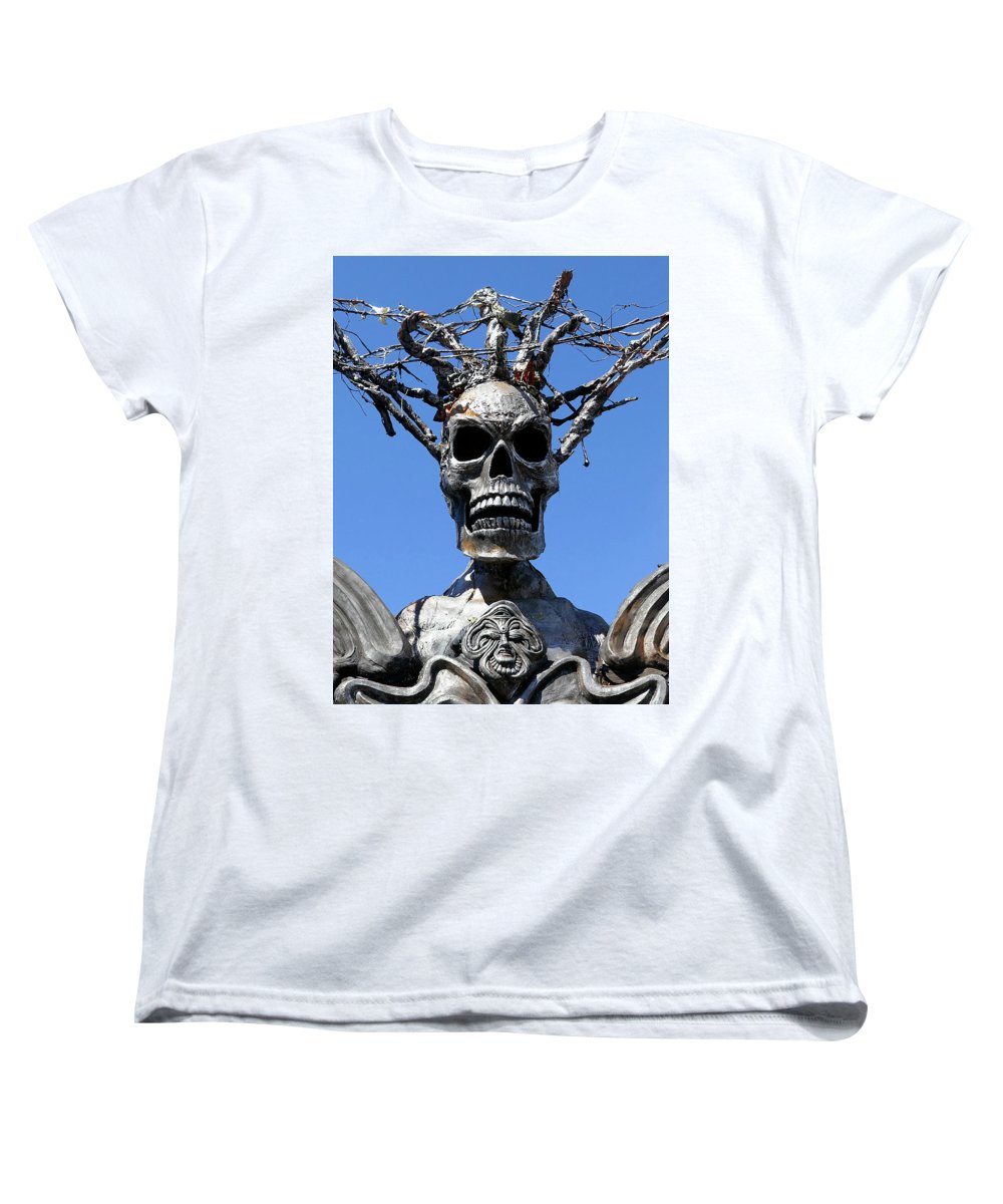 Skull Warrior Stare - Women's T-Shirt (Standard Fit) - Fry1Productions
