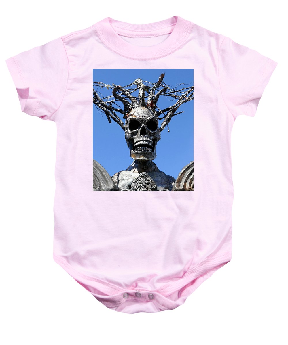 Skull Warrior Stare - Baby Onesie - Fry1Productions