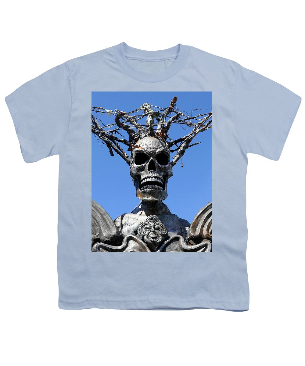 Skull Warrior Stare - Youth T-Shirt - Fry1Productions
