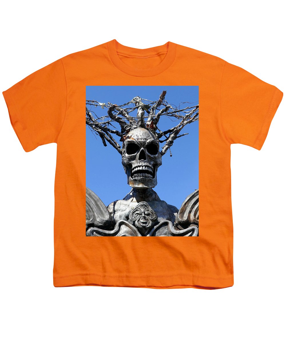 Skull Warrior Stare - Youth T-Shirt - Fry1Productions